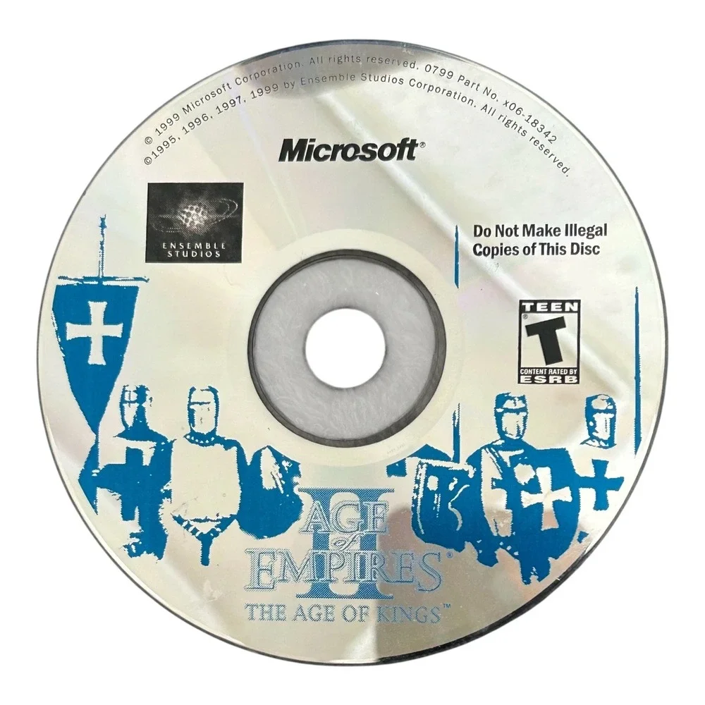 Age of Empires II Age of Kings & Conquerors Expansion PC CD ROM Disc Microsoft